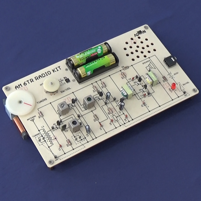 キットで遊ぼう電子回路シリーズ10：6石AMラジオ編