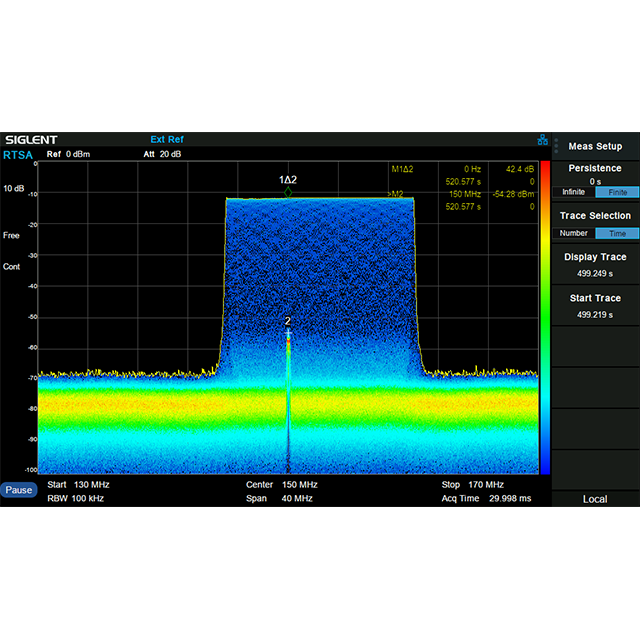 SSA3000X-R シリーズ オプション 40 MHz 実時間帯域幅